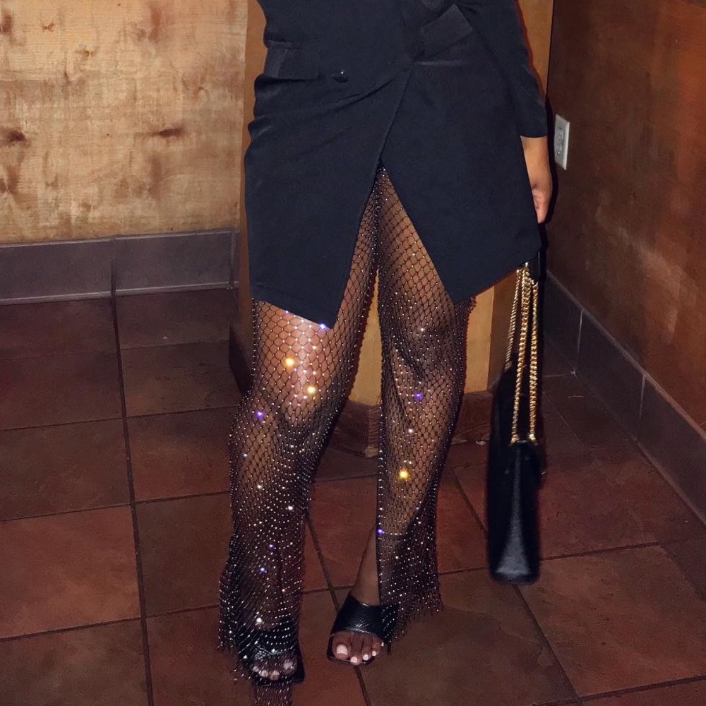 Diamonette Net Pants